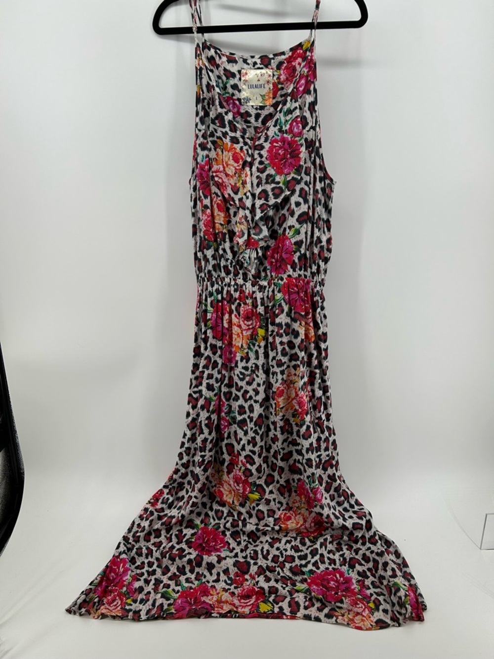 Lulalife Leopard & Floral Maxi Dress